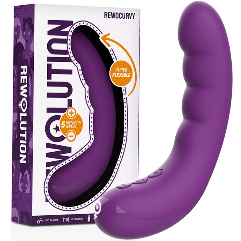 REWOLUTION - VIBRATORE FLESSIBILE RICARICABILE REWOCURVY - REWOLUTION | Lingerie Harness Boutique