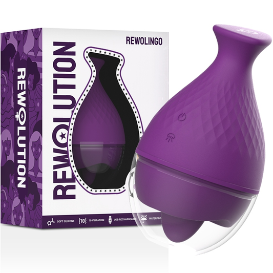 REWOLUTION - VIBRATORE REWOLINGO CON LINGUA - REWOLUTION | Lingerie Harness Boutique