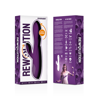 REWOLUTION - REWORABBIT VIBRATORE FLESSIBILE CON CONIGLIO - REWOLUTION | Lingerie Harness Boutique