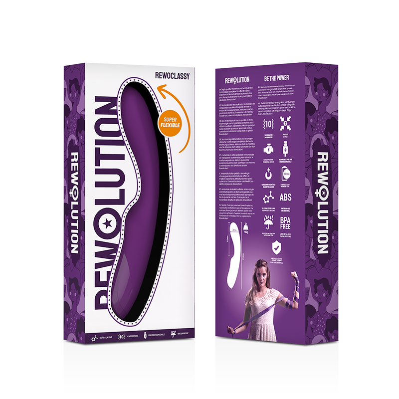 REWOLUTION - REWOCLASSY VIBRATORE FLESSIBILE - REWOLUTION | Lingerie Harness Boutique