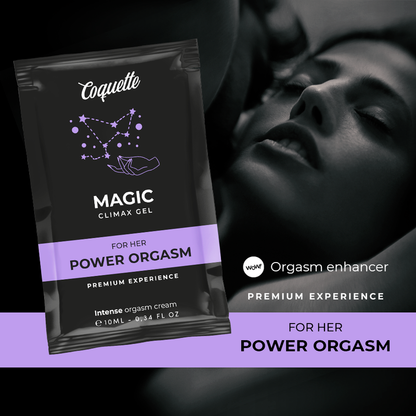 COQUETTE CHIC DESIRE - POCKET MAGIC CLIMAX GEL PER LEI GEL PER IL MIGLIORAMENTO DELLORGASMO 10 ML - COQUETTE COSMETICS | Lingerie Harness Boutique