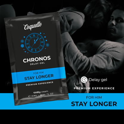 COQUETTE CHIC DESIRE - POCKET CHRONOS GEL RITARDANTE RITARDANTE PER LUI 10 ML - COQUETTE COSMETICS | Lingerie Harness Boutique