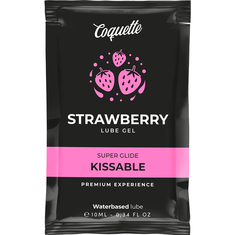 COQUETTE CHIC DESIRE - STRAWBERRY POCKET WATER BASED KISSABLE LUBRICANT 10 ML