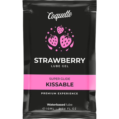 COQUETTE CHIC DESIRE - LUBRIFICANTE KISSABLE A BASE ACQUA DI FRAGOLA POCKET 10 ML - COQUETTE COSMETICS | Lingerie Harness Boutique
