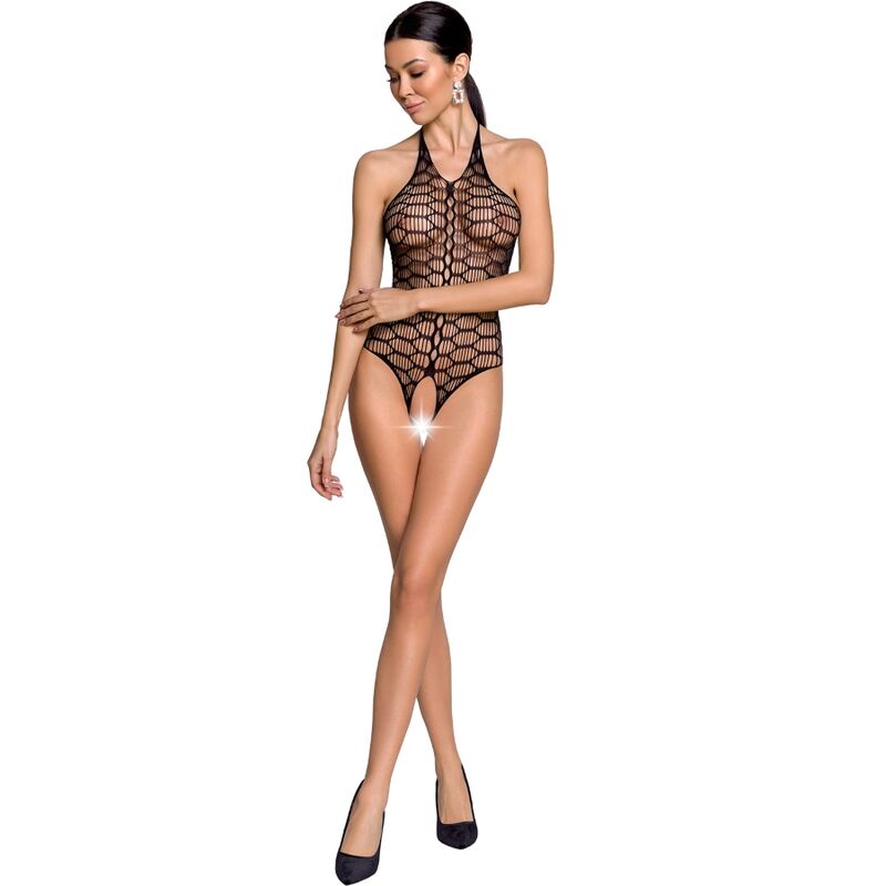 PASSION - WOMAN BS087 BODYSTOCKING NERO TAGLIA UNICA - PASSION WOMAN | Lingerie Harness Boutique