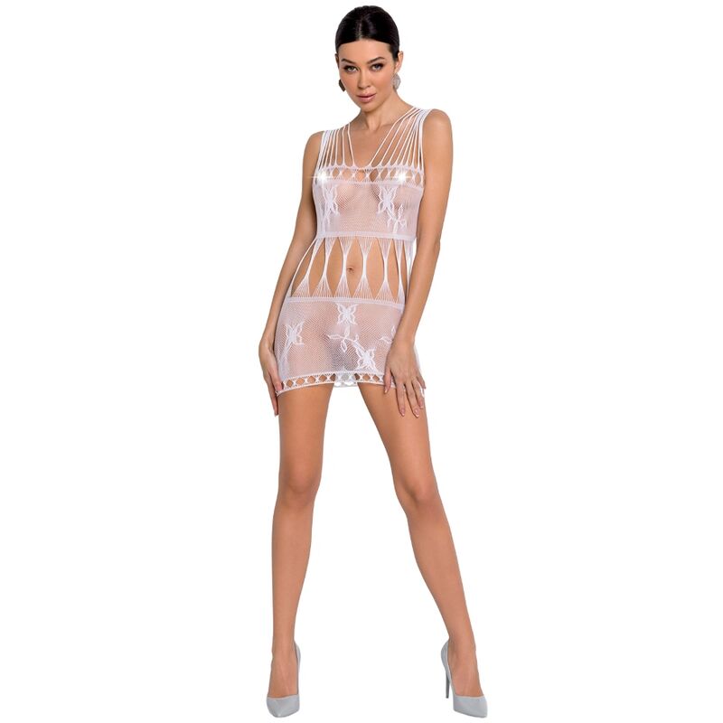 PASSION - WOMAN BS090 BODYSTOCKING BIANCO TAGLIA UNICA - PASSION WOMAN | Lingerie Harness Boutique