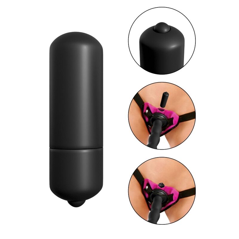 FETISH FANTASY SERIES - SET STRAP-ON VIBRANTE VIOLA. - FETISH FANTASY SERIES | Lingerie Harness Boutique