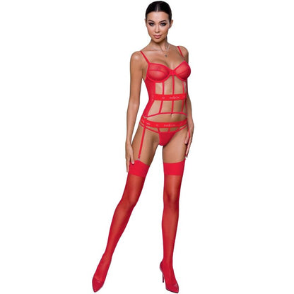 PASSION - CORSETTO KYOKA - ROSSO L/XL - PASSION WOMAN CORSETS | Lingerie Harness Boutique
