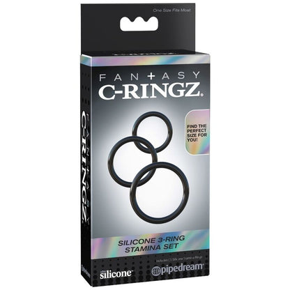 FANTASY C-RINGZ - SET 3 ANELLI STAMINA IN SILICONE - FANTASY C-RINGZ | Lingerie Harness Boutique