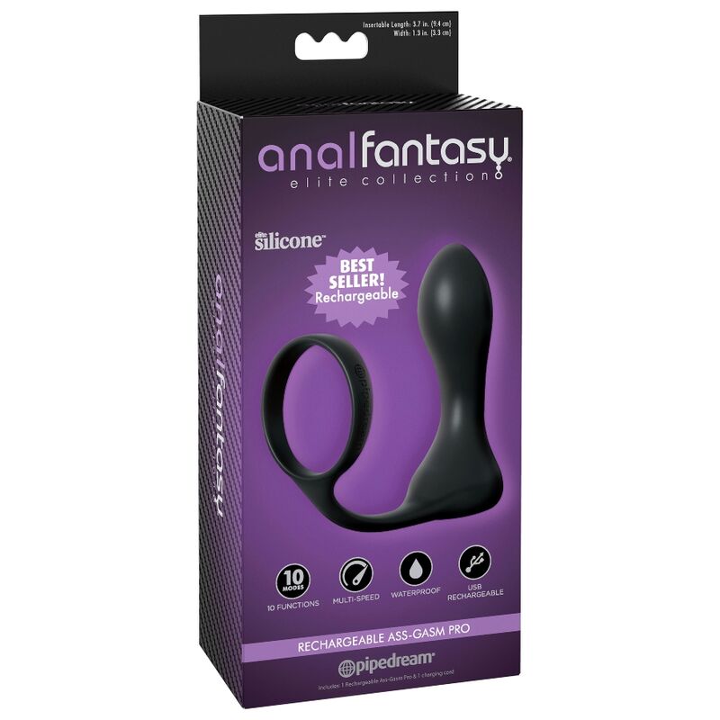 ANAL FANTASY ELITE COLLECTION - RICARICABILE ASS-GASM PRO - ANAL FANTASY ELITE COLLECTION | Lingerie Harness Boutique