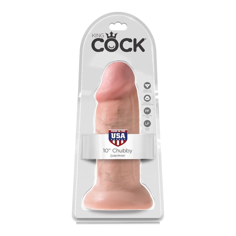 KING COCK - REALISTIC CHUBBY DILDO 25.4 CM