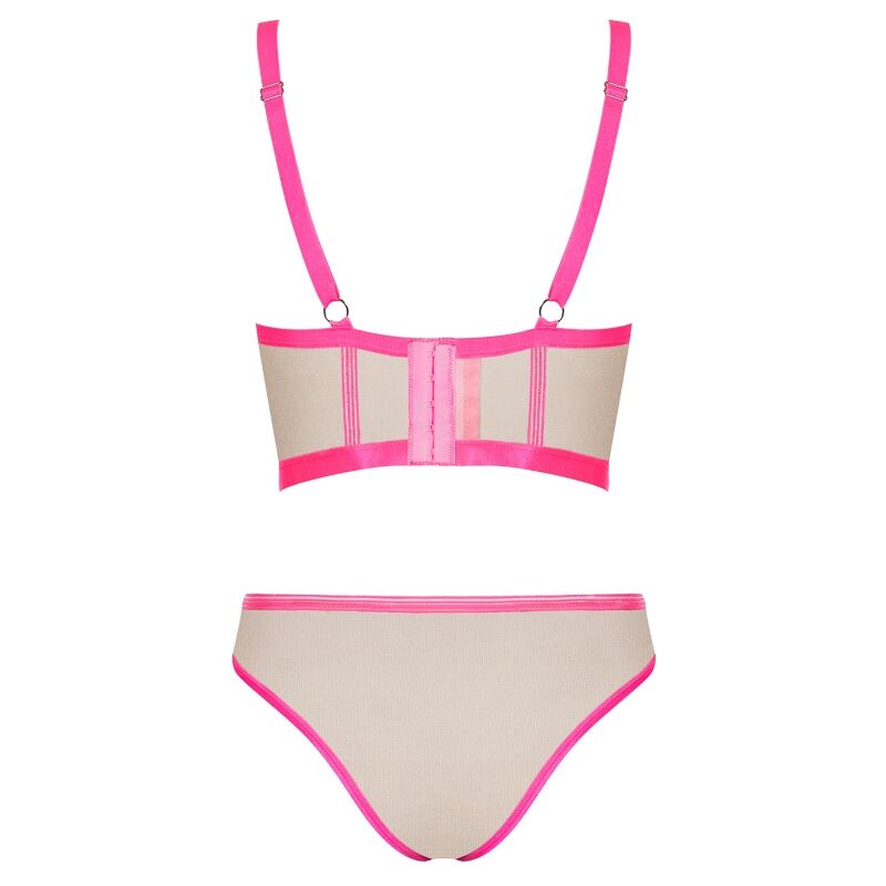 OBSESSIVE - NUDELIA PINK TWO PIECE SET S/M