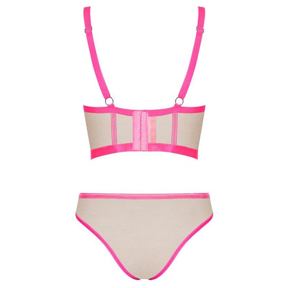 OBSESSIVE - NUDELIA PINK TWO PIECE SET S/M