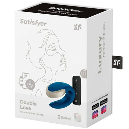 SATISFYER - DOUBLE LOVE PARTNER LUXURY VIBRATOR BLUE