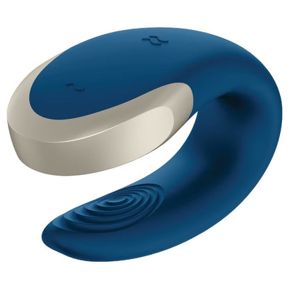 SATISFYER - DOUBLE LOVE PARTNER LUXURY VIBRATOR BLUE