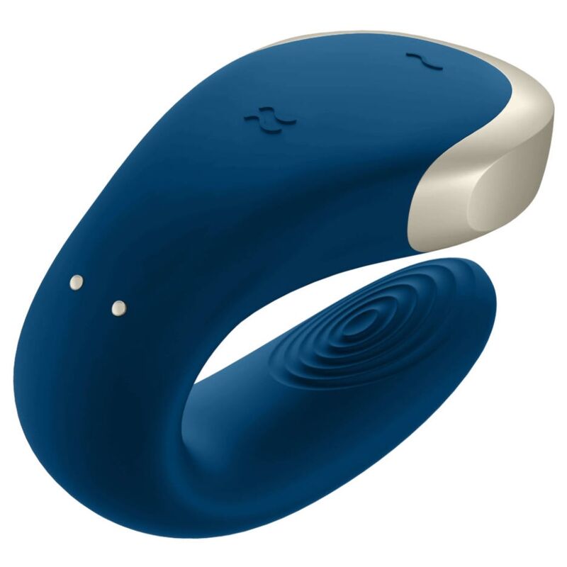 SATISFYER - VIBRATORE DOUBLE LOVE PARTNER DI LUSSO BLU - SATISFYER PARTNER | Lingerie Harness Boutique