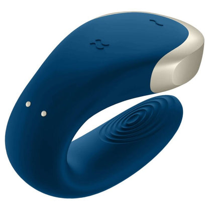 SATISFYER - VIBRATORE DOUBLE LOVE PARTNER DI LUSSO BLU - SATISFYER PARTNER | Lingerie Harness Boutique