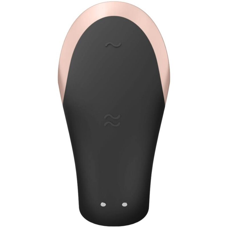 SATISFYER - VIBRATORE DOUBLE LOVE PARTNER DI LUSSO NERO - SATISFYER PARTNER | Lingerie Harness Boutique