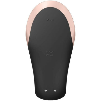 SATISFYER - VIBRATORE DOUBLE LOVE PARTNER DI LUSSO NERO - SATISFYER PARTNER | Lingerie Harness Boutique