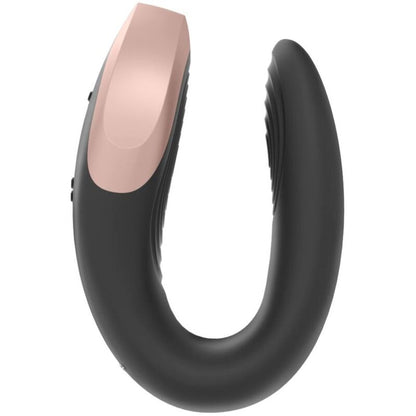SATISFYER - VIBRATORE DOUBLE LOVE PARTNER DI LUSSO NERO - SATISFYER PARTNER | Lingerie Harness Boutique