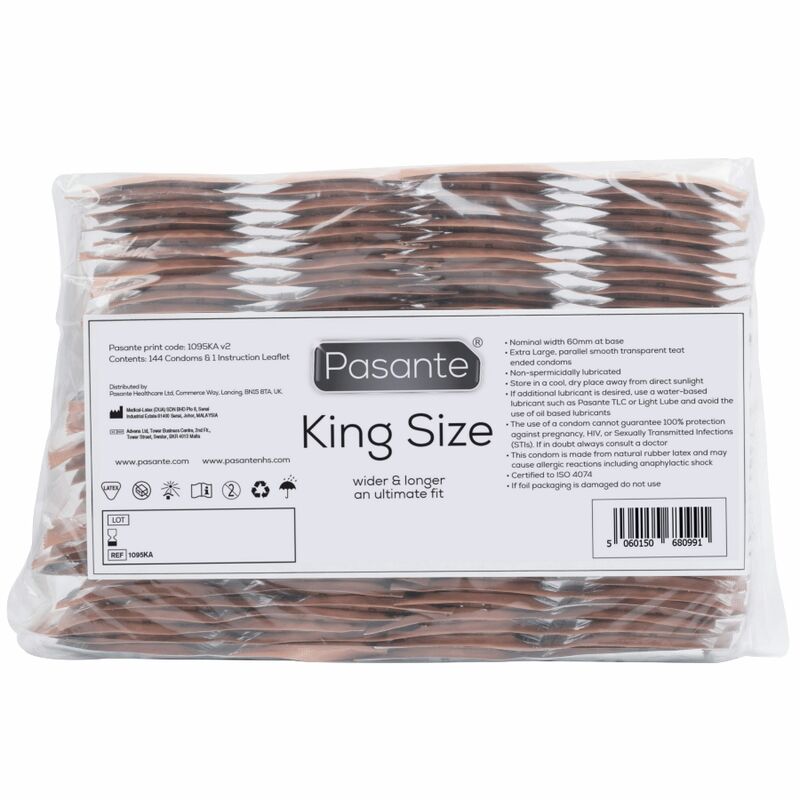 PASANTE - PRESERVATIVI KING SIZE BAG 144 UNIT - PASANTE | Lingerie Harness Boutique