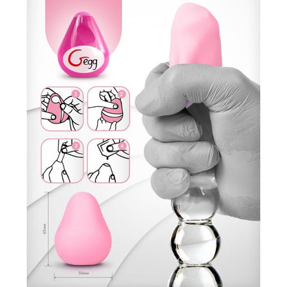 G-VIBE - REUSABLE MASTURBATOR PINK EGG