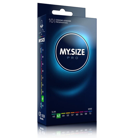 MY SIZE - PRO PRESERVATIVI 47 MM 10 UNIT - MY SIZE PRO | Lingerie Harness Boutique