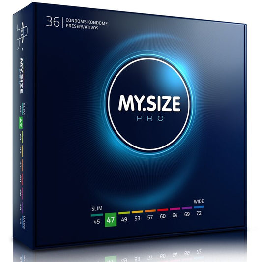 MY SIZE - PRO PRESERVATIVI 47 MM 36 UNIT - MY SIZE PRO | Lingerie Harness Boutique