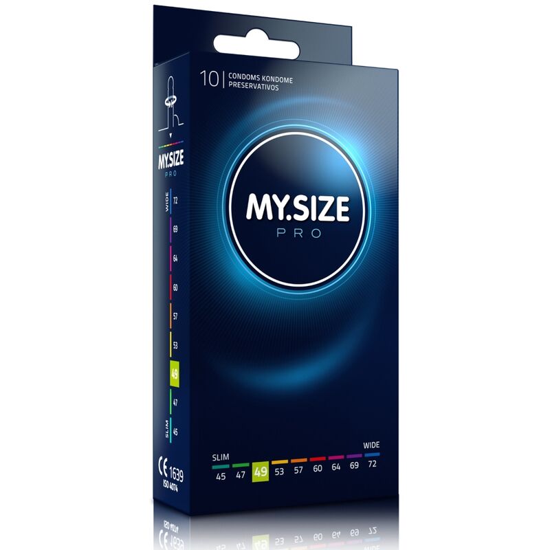 MY SIZE - PRO PRESERVATIVI 49 MM 10 UNIT - MY SIZE PRO | Lingerie Harness Boutique
