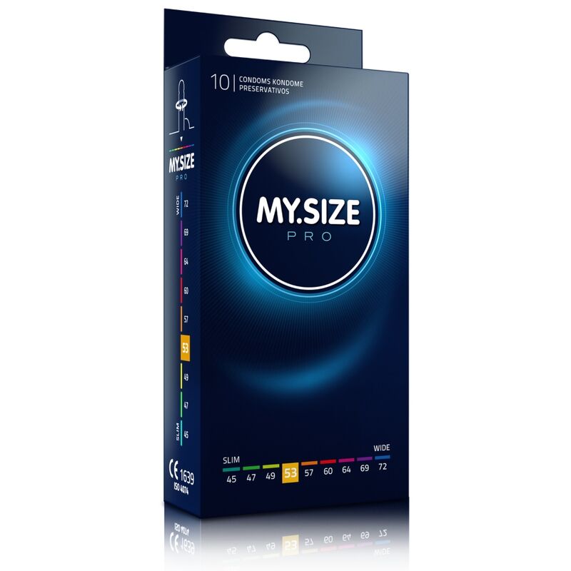 MY SIZE - PRO PRESERVATIVI 53 MM 10 UNIT - MY SIZE PRO | Lingerie Harness Boutique