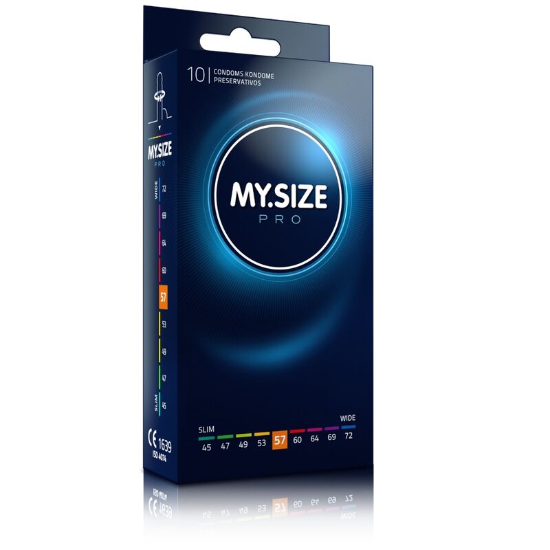 MY SIZE - PRO PRESERVATIVI 57 MM 10 UNIT - MY SIZE PRO | Lingerie Harness Boutique
