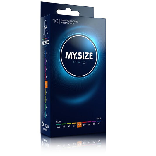 MY SIZE - PRO PRESERVATIVI 57 MM 10 UNIT - MY SIZE PRO | Lingerie Harness Boutique