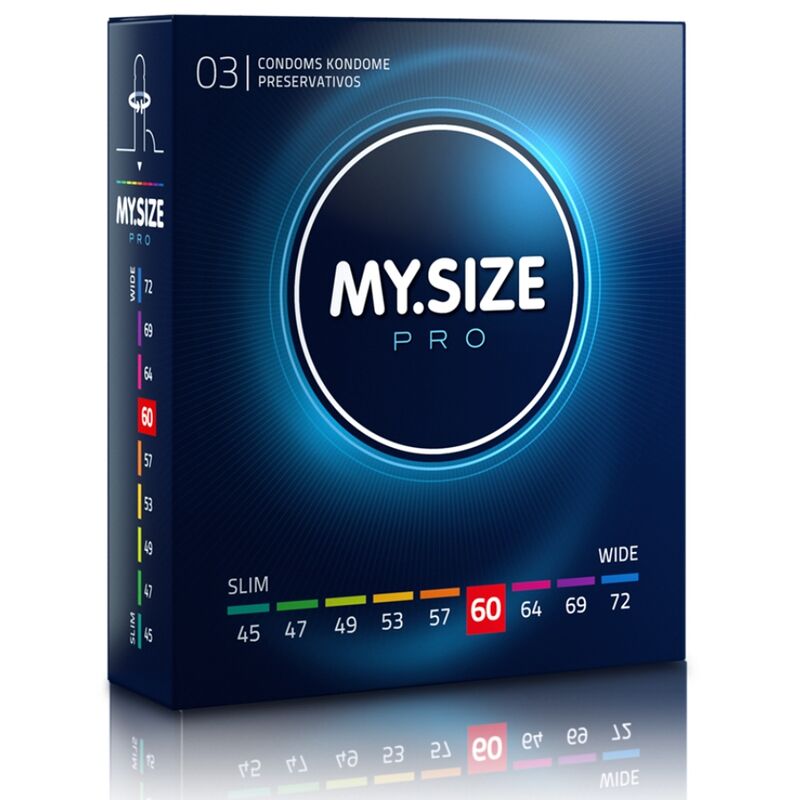 MY SIZE - PRO PRESERVATIVI 60 MM 3 UNIT - MY SIZE PRO | Lingerie Harness Boutique