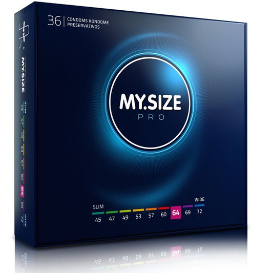MY SIZE - PRO PRESERVATIVI 64 MM 36 UNIT - MY SIZE PRO | Lingerie Harness Boutique