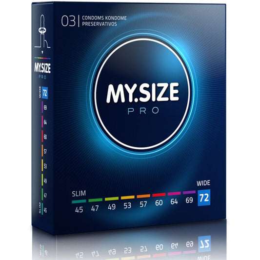MY SIZE - PRO PRESERVATIVI 72 MM 3 UNIT - MY SIZE PRO | Lingerie Harness Boutique