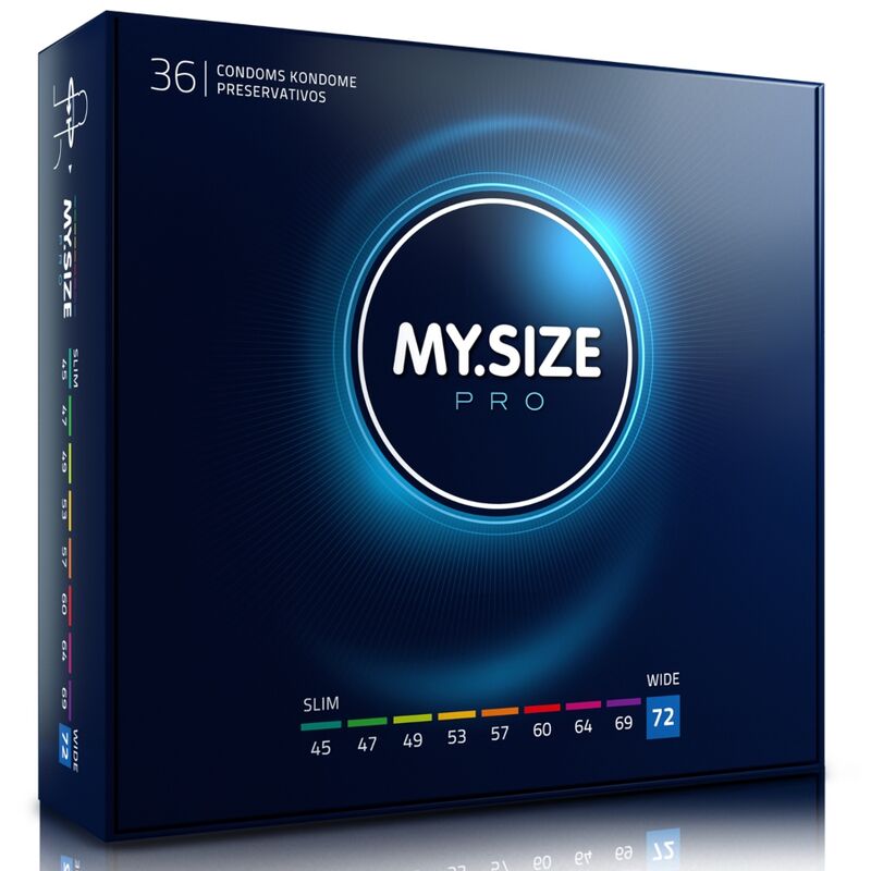 MY SIZE - PRO PRESERVATIVI 72 MM 36 UNIT - MY SIZE PRO | Lingerie Harness Boutique