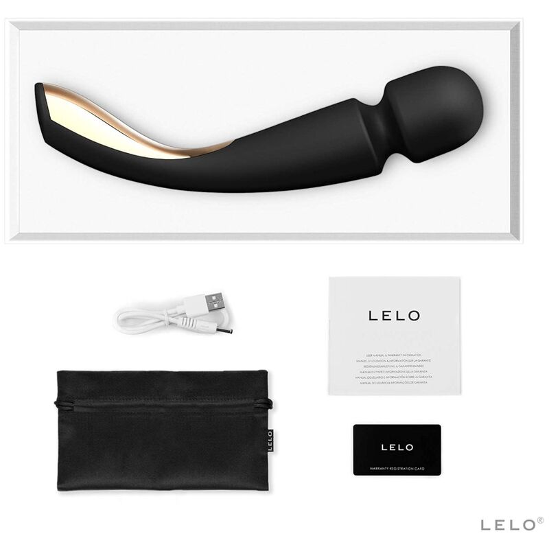 LELO - MASSAGGIATORE SMART MEDIUM WAND 2 NERO - LELO | Lingerie Harness Boutique
