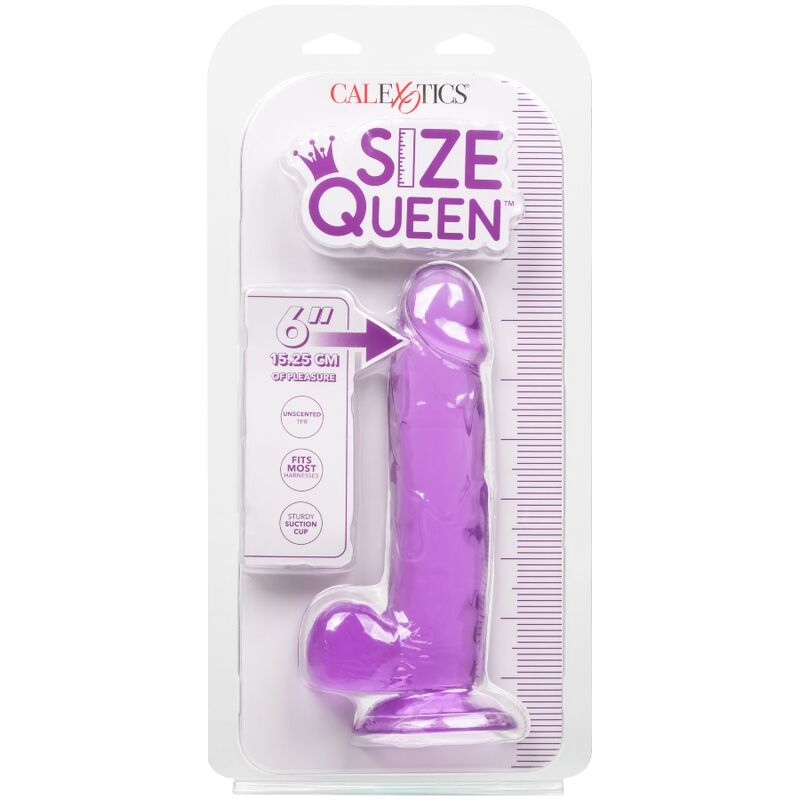 CALEXOTICS - DILDO REGINA TAGLIA VIOLA 15.3 CM - CALEXOTICS | Lingerie Harness Boutique