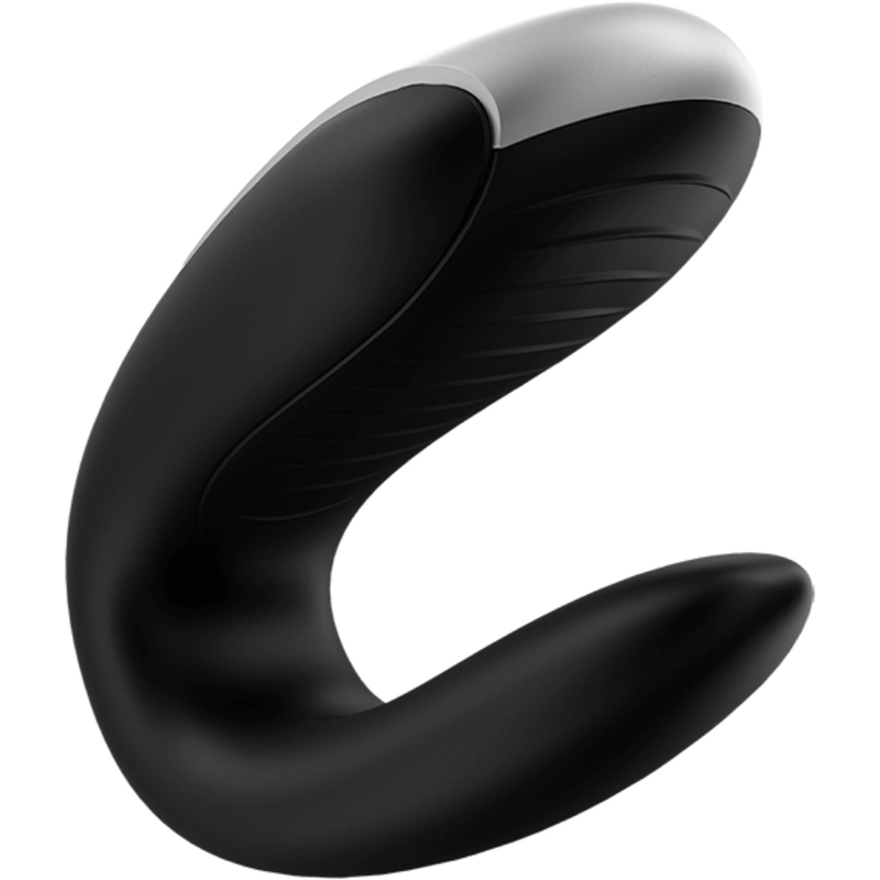 SATISFYER - VIBRATORE DOUBLE FUN PARTNER NERO - SATISFYER CONNECT | Lingerie Harness Boutique