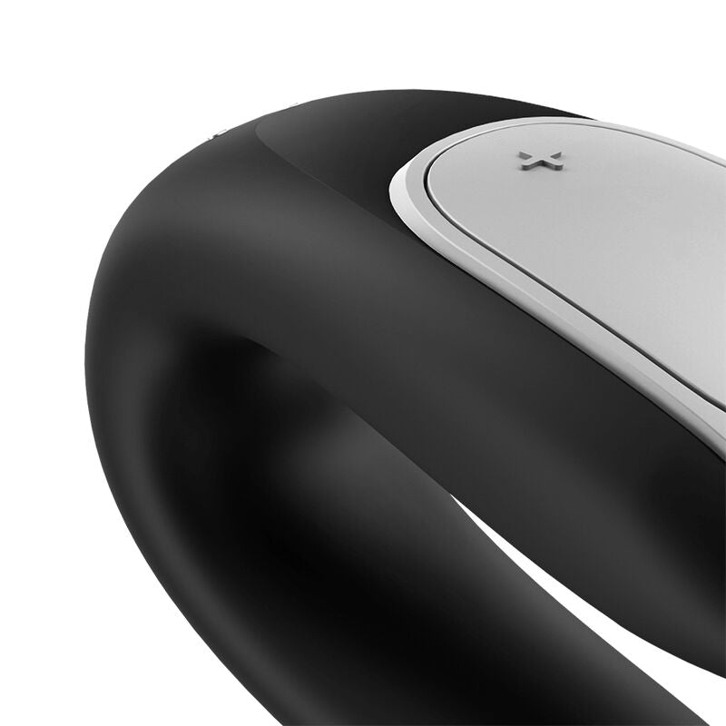 SATISFYER - VIBRATORE DOUBLE FUN PARTNER NERO - SATISFYER CONNECT | Lingerie Harness Boutique