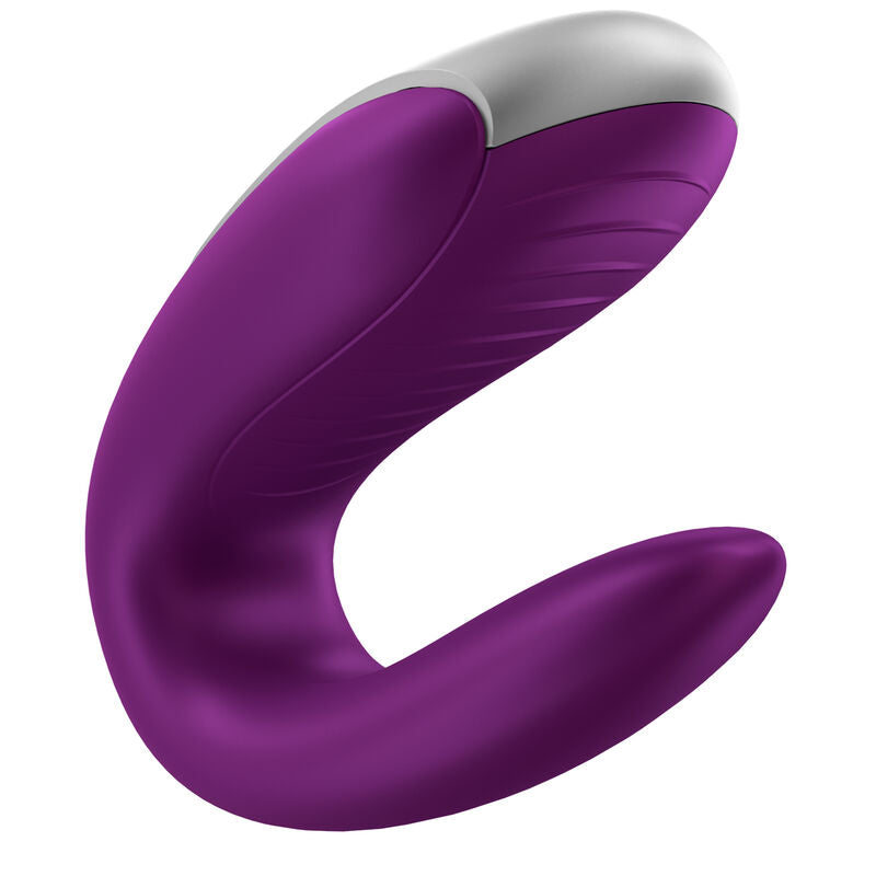 SATISFYER - VIBRATORE DOPPIO PARTNER DIVERTENTE VIOLA - SATISFYER CONNECT | Lingerie Harness Boutique
