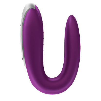 SATISFYER - FUNNY DOUBLE PARTNER VIBRATOR PURPLE