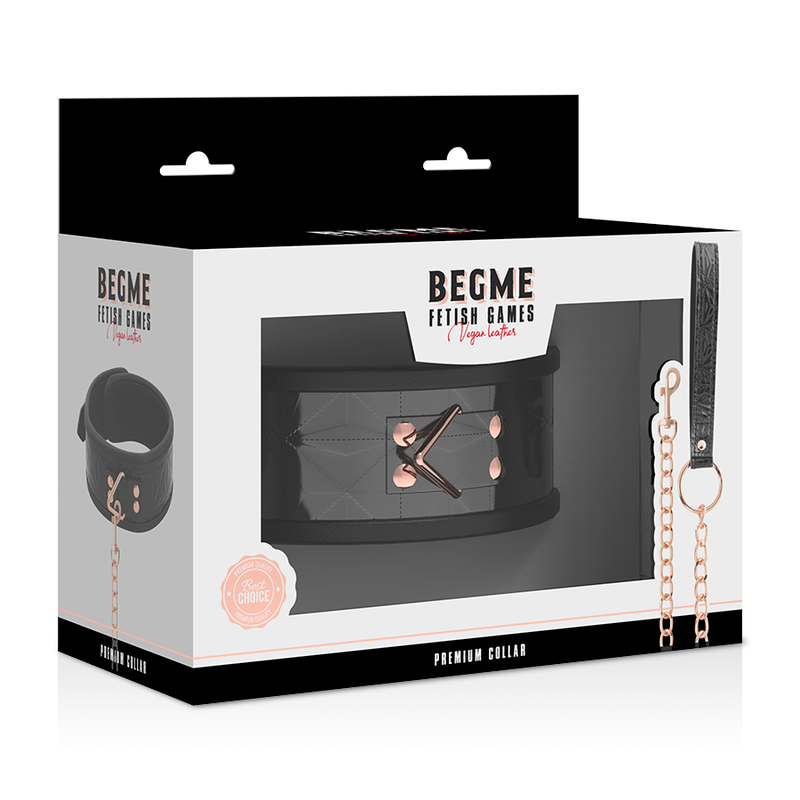 BEGME - BLACK EDITION PREMIUM COLLARE IN PELLE VEGANA - BEGME BLACK EDITION | Lingerie Harness Boutique