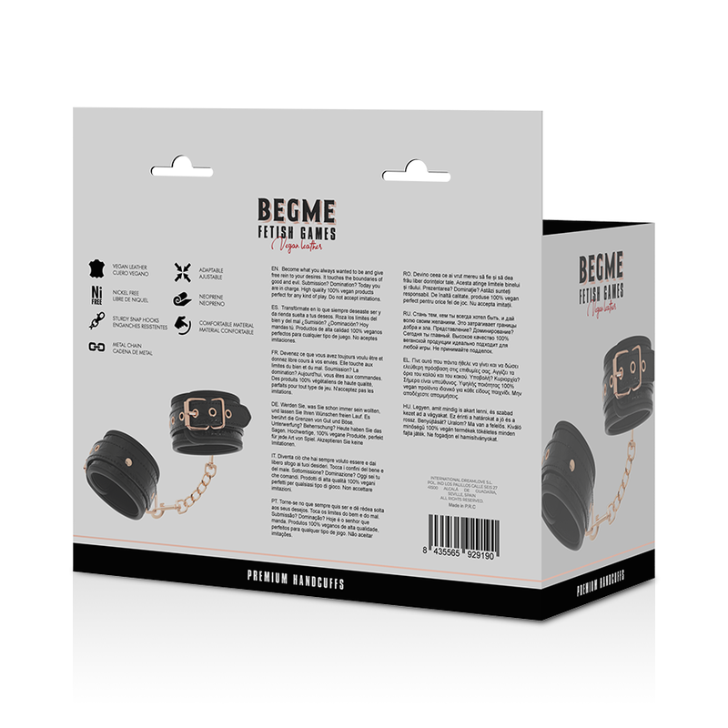 BEGME -  BLACK EDITION PREMIUM MANETTE - BEGME BLACK EDITION | Lingerie Harness Boutique