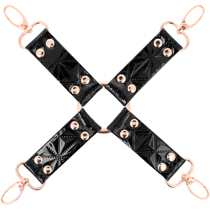 BEGME - BLACK EDITION HOG TIE IN PELLE VEGAN - BEGME BLACK EDITION | Lingerie Harness Boutique