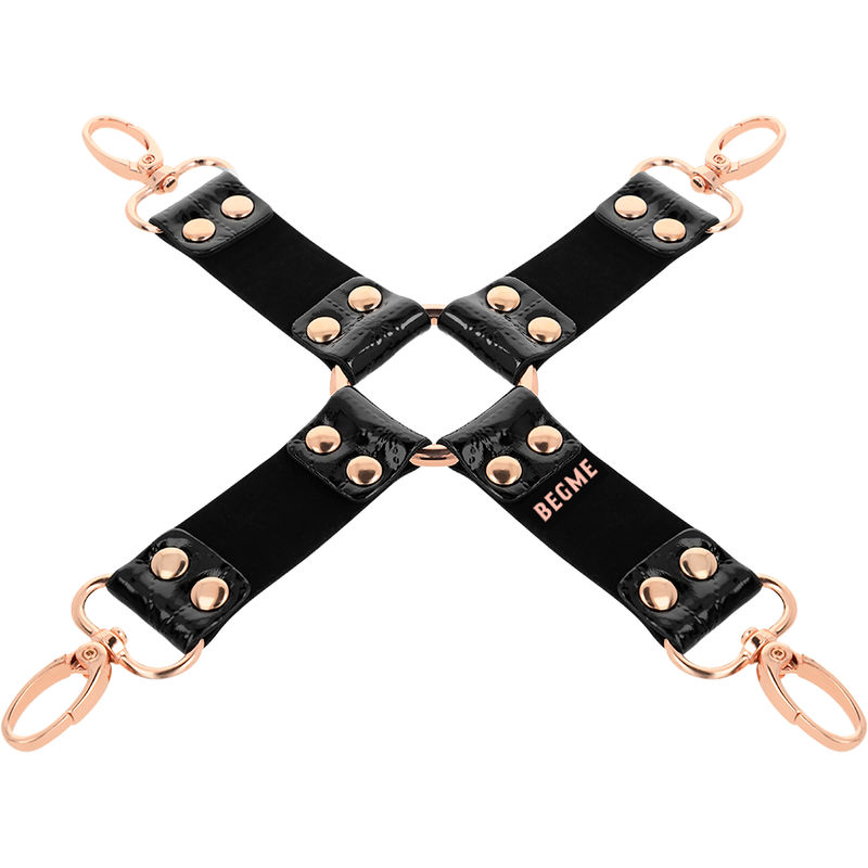BEGME - BLACK EDITION HOG TIE IN PELLE VEGAN - BEGME BLACK EDITION | Lingerie Harness Boutique