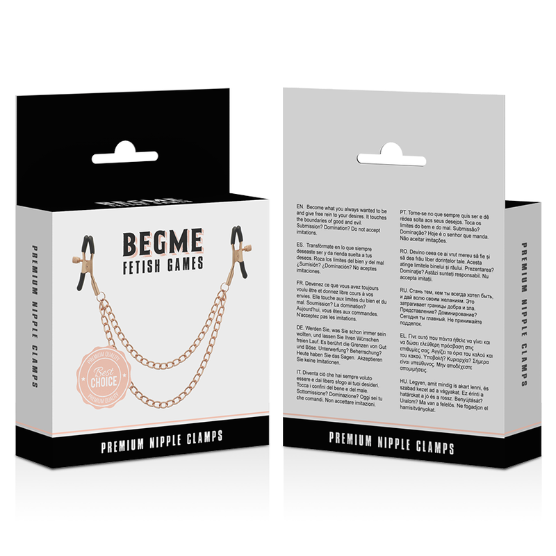 BEGME - BLACK EDITION PREMIUM PINZE PER CAPEZZOLI - BEGME BLACK EDITION | Lingerie Harness Boutique