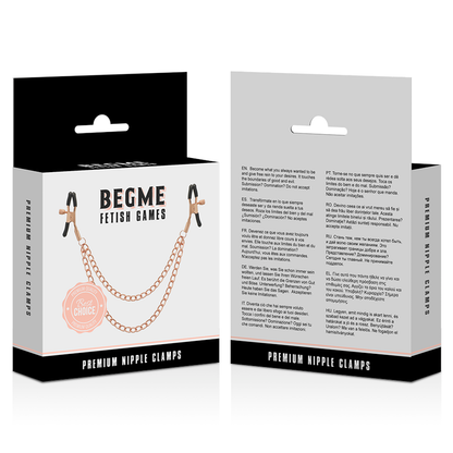 BEGME - BLACK EDITION PREMIUM PINZE PER CAPEZZOLI - BEGME BLACK EDITION | Lingerie Harness Boutique