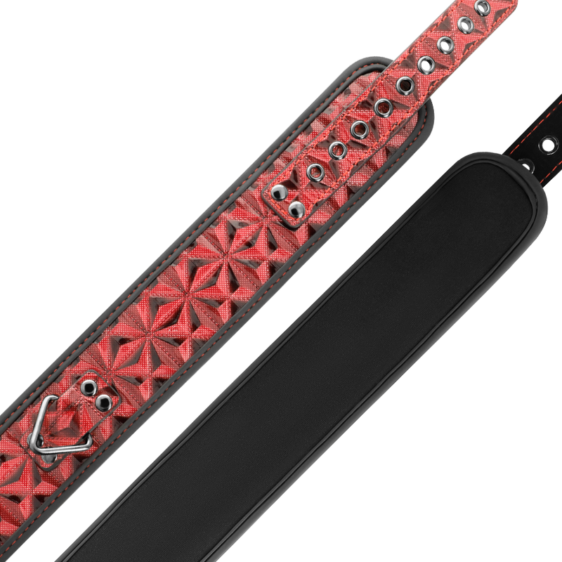 BEGME - COLLARE IN PELLE VEGANA PREMIUM RED EDITION CON FODERA IN NEOPRENE - BEGME RED EDITION | Lingerie Harness Boutique