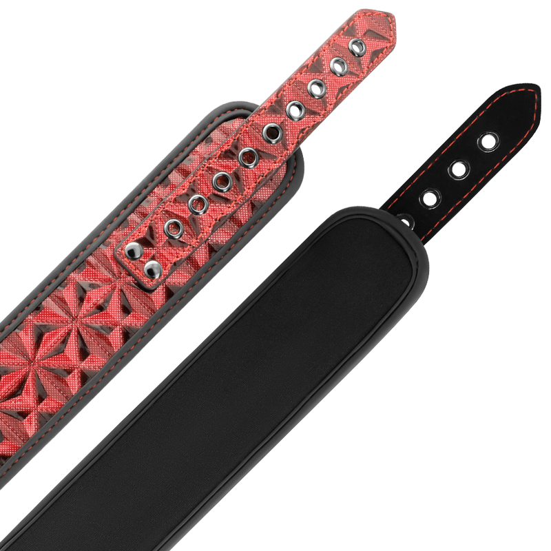 BEGME - COLLETTO RED EDITION CON MORSETTI PER CAPEZZOLI CON FODERA IN NEOPRENE - BEGME RED EDITION | Lingerie Harness Boutique